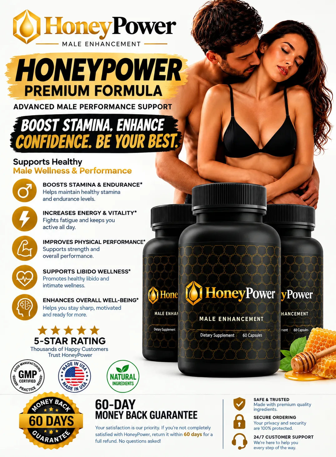 HoneyPower product benefits and customer-focused information